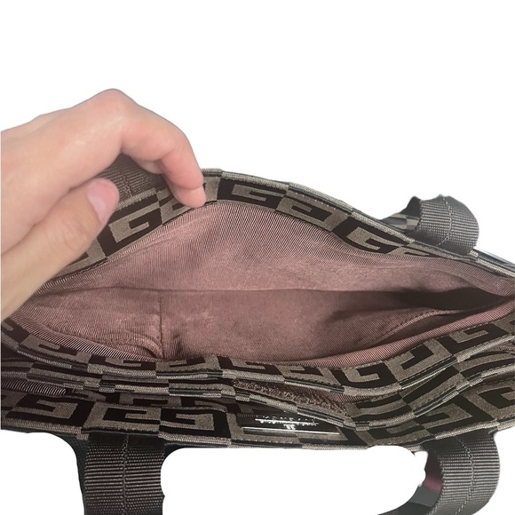 GIVENCHY Canvas Hand Bag, Brown - Picture 6 of 7